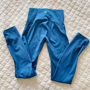 lululemon wunder train high-rise blue legging 25”